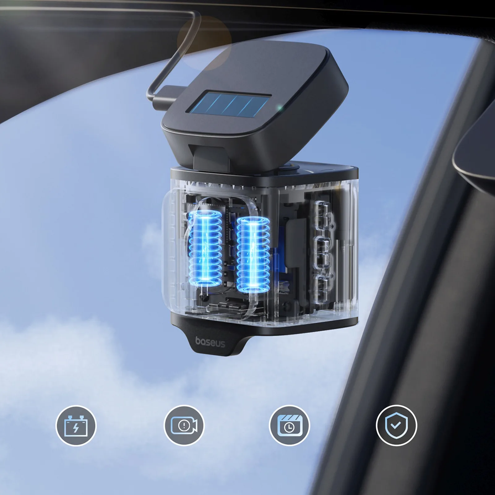 Wideorejestrator kamera samochodowa PrimeTrip VD1 Pro GPS 4K - czarny 11