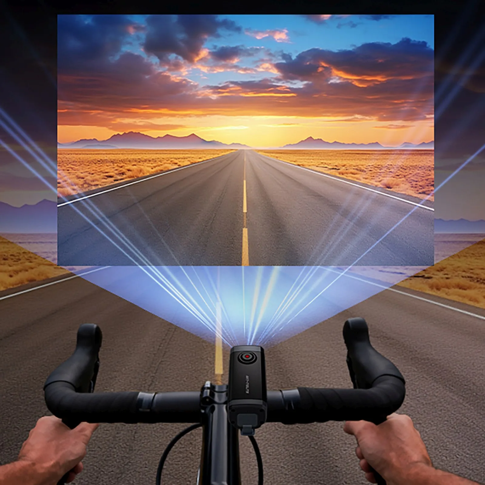 Kamera sportowa wideorejestrator na kierownicę roweru 710 Lite 1080P - czarna 9