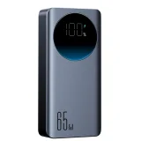 Powerbank 30000mAh USB-A USB-C z wyświetlaczem 65W - czarny
