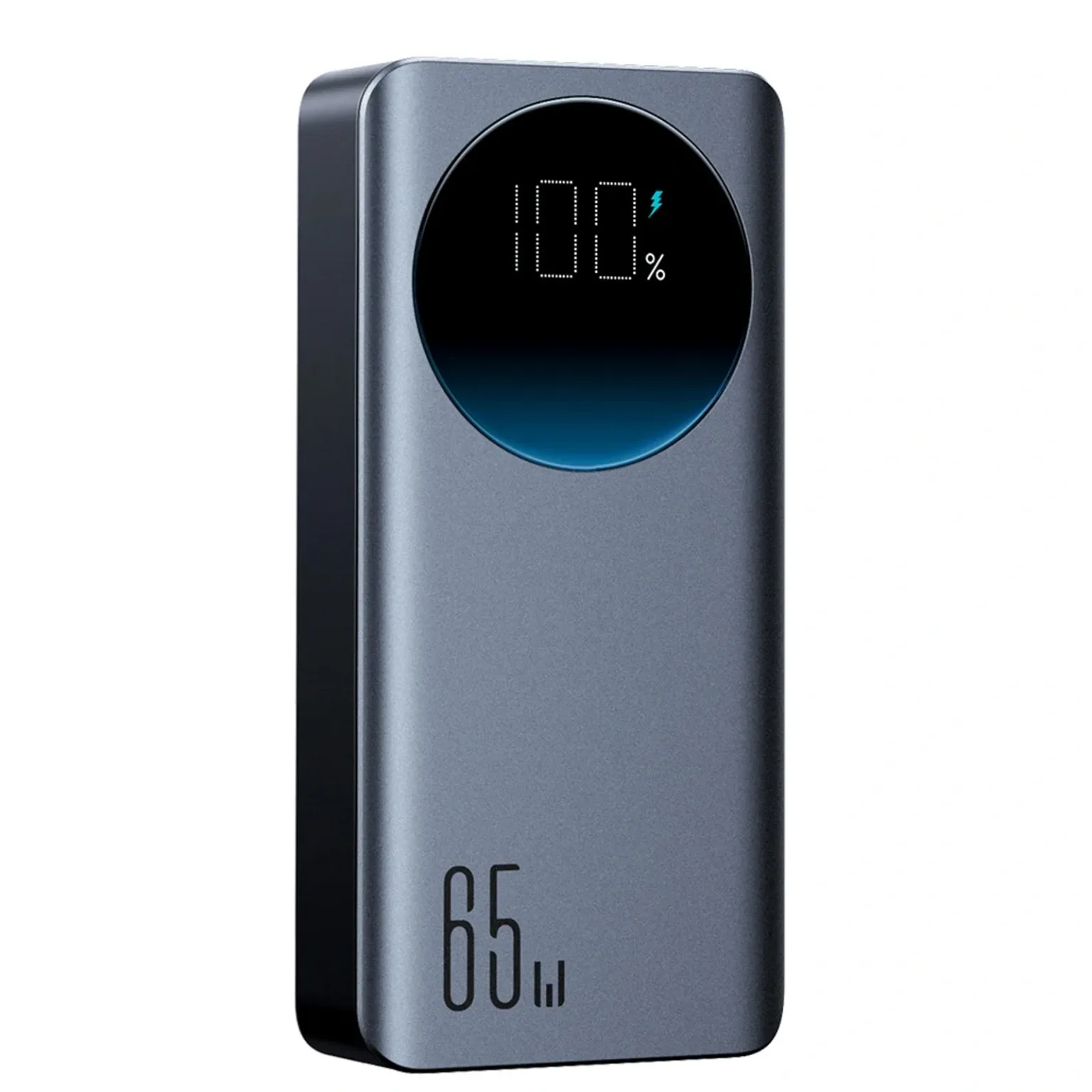 Powerbank 30000mAh USB-A USB-C z wyświetlaczem 65W - czarny Powerbank 30000mAh USB-A USB-C z wyświetlaczem 65W - czarny