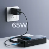 Powerbank 30000mAh USB-A USB-C z wyświetlaczem 65W - czarny 8