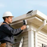 Kamera zewnętrzna do monitoringu z panelem solarnym 2.5K 4MP WiFi 5200mAh - biała 7