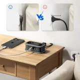 Listwa zasilająca 5w1 AC USB-A USB-C 15.5W - czarna 6