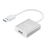 Adapter przejściówka USB-A - HDMI - srebrna 3