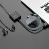 Zewnętrzna karta dźwiękowa USB-A - 3x mini jack - czarna 4
