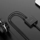 Zewnętrzna karta dźwiękowa USB-A - 3x mini jack - czarna 5