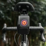 Torba rowerowa podsiodłowa z inteligentną lampką tylną 0.45 l - czarna 10