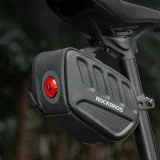 Torba rowerowa podsiodłowa z inteligentną lampką tylną 0.45 l - czarna 4