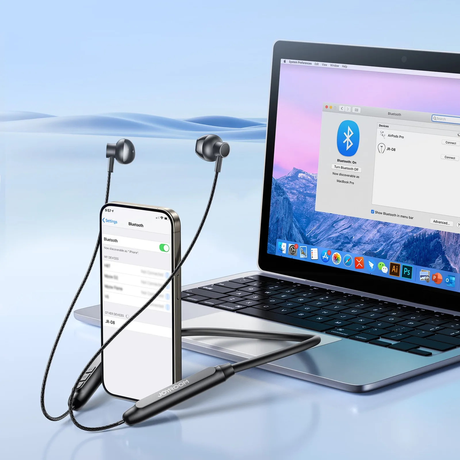 Căști wireless Bluetooth cu bandă pentru cap - negru 11
