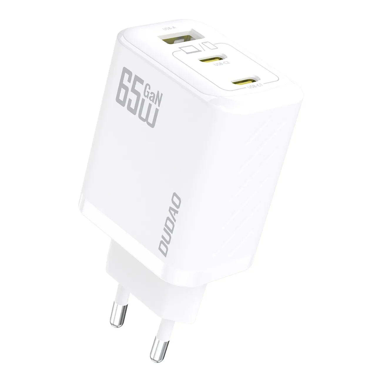 A29 GaN USB-C to USB-A 65W Wall Charger - White A29 GaN USB-C to USB-A 65W Wall Charger - White