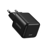 X513 GaN USB-C 30 W-os fali töltő 1 m-es USB-C kábellel – fekete 3