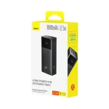 30000 mAh 22,5 W Powerbank mit USB-A-zu-USB-C-Kabel (3 A, 30 cm) – Schwarz 4