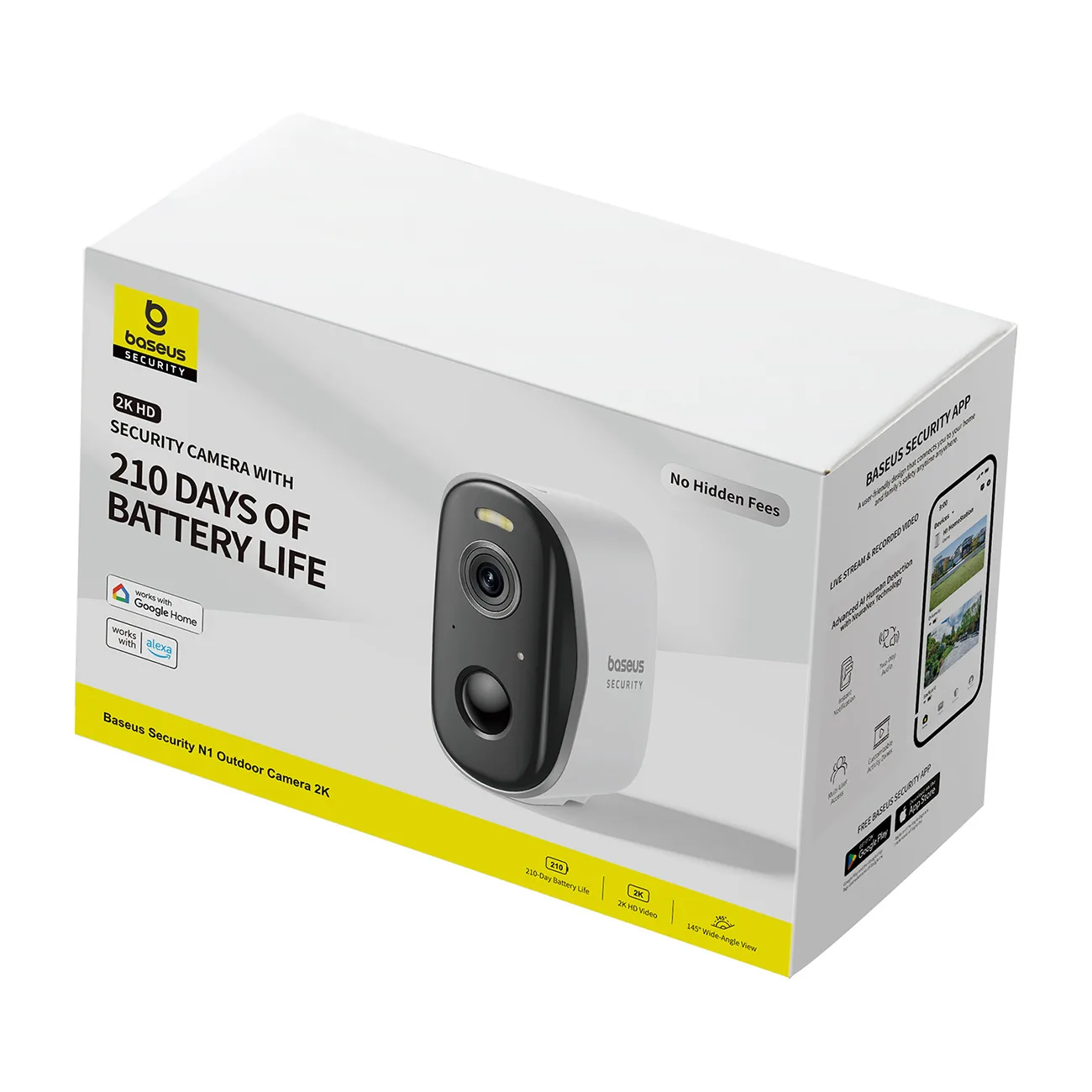 Security N1 outdoor camera for 2K monitoring - white 3
