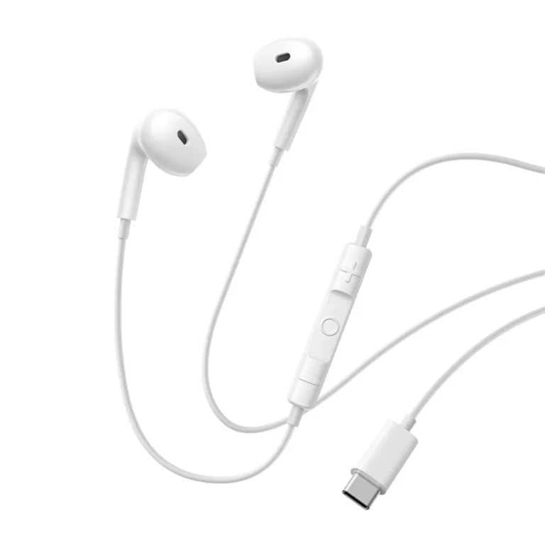 USB-C vezetékes fülhallgató – fehér