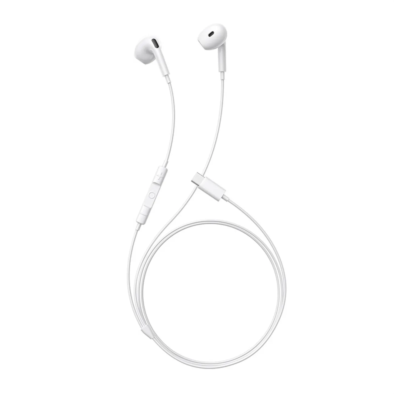 USB-C wired in-ear headphones - white 2