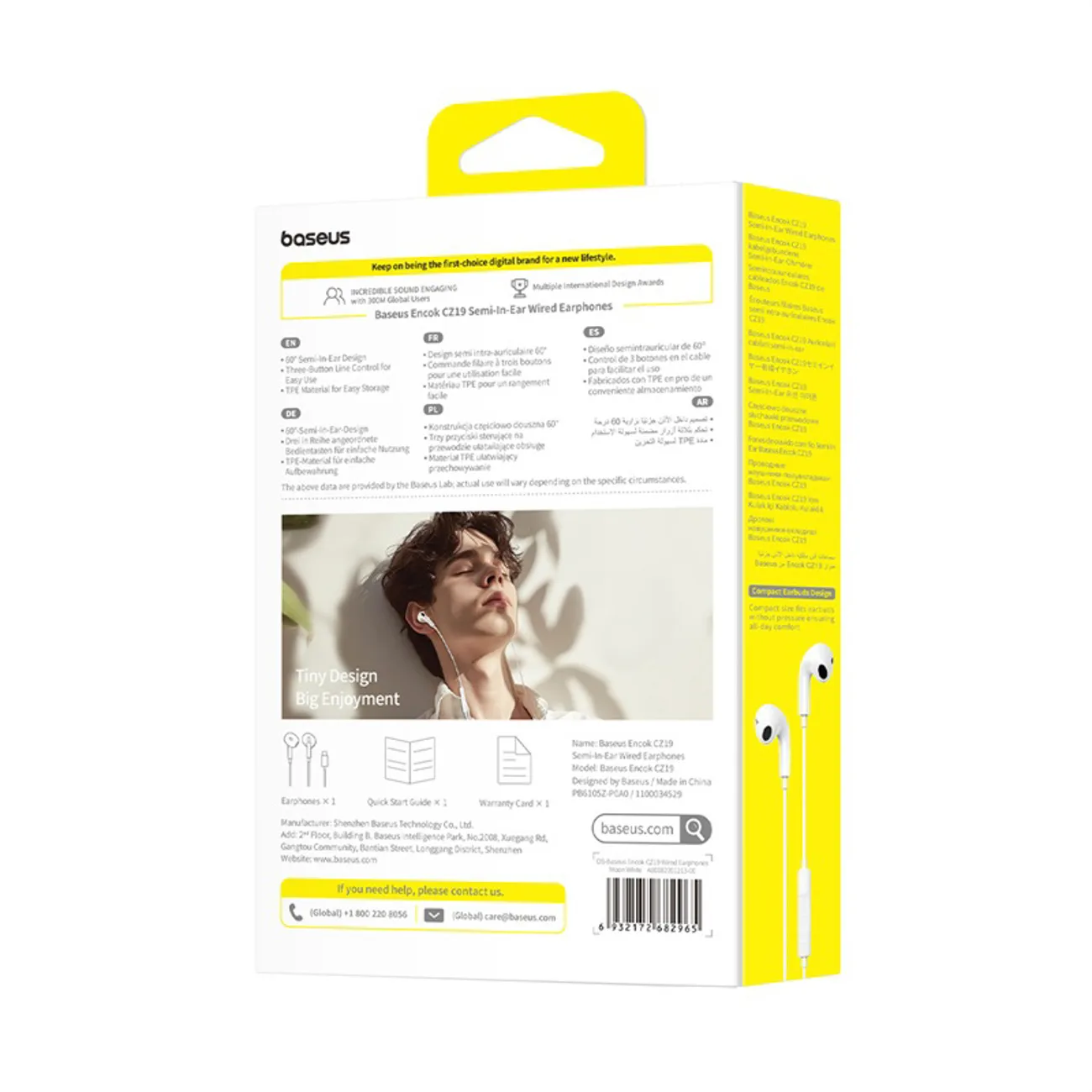 USB-C wired in-ear headphones - white 9