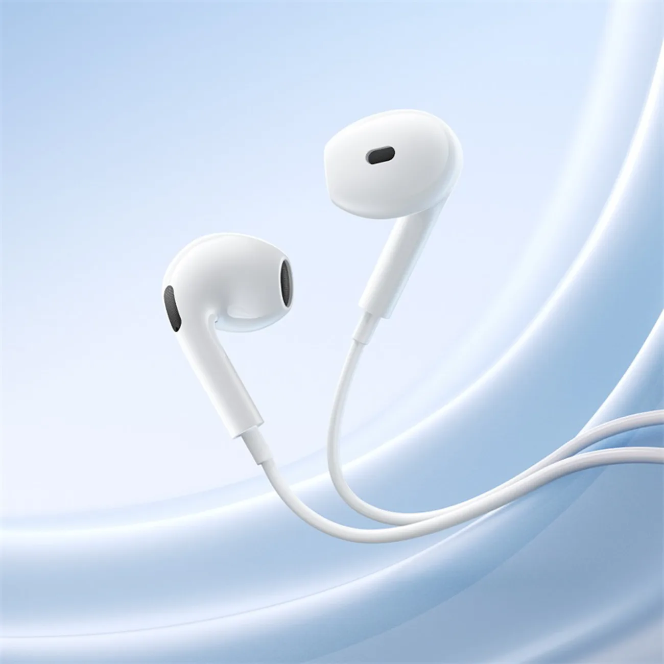 Wired in-ear mini-jack headphones - white 10