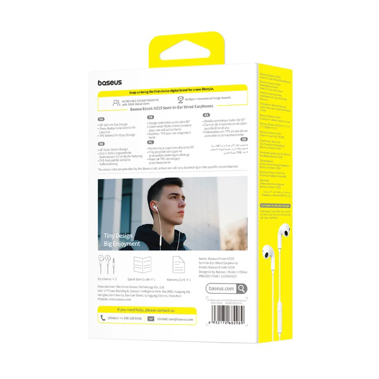 Wired in-ear mini-jack headphones - white 8