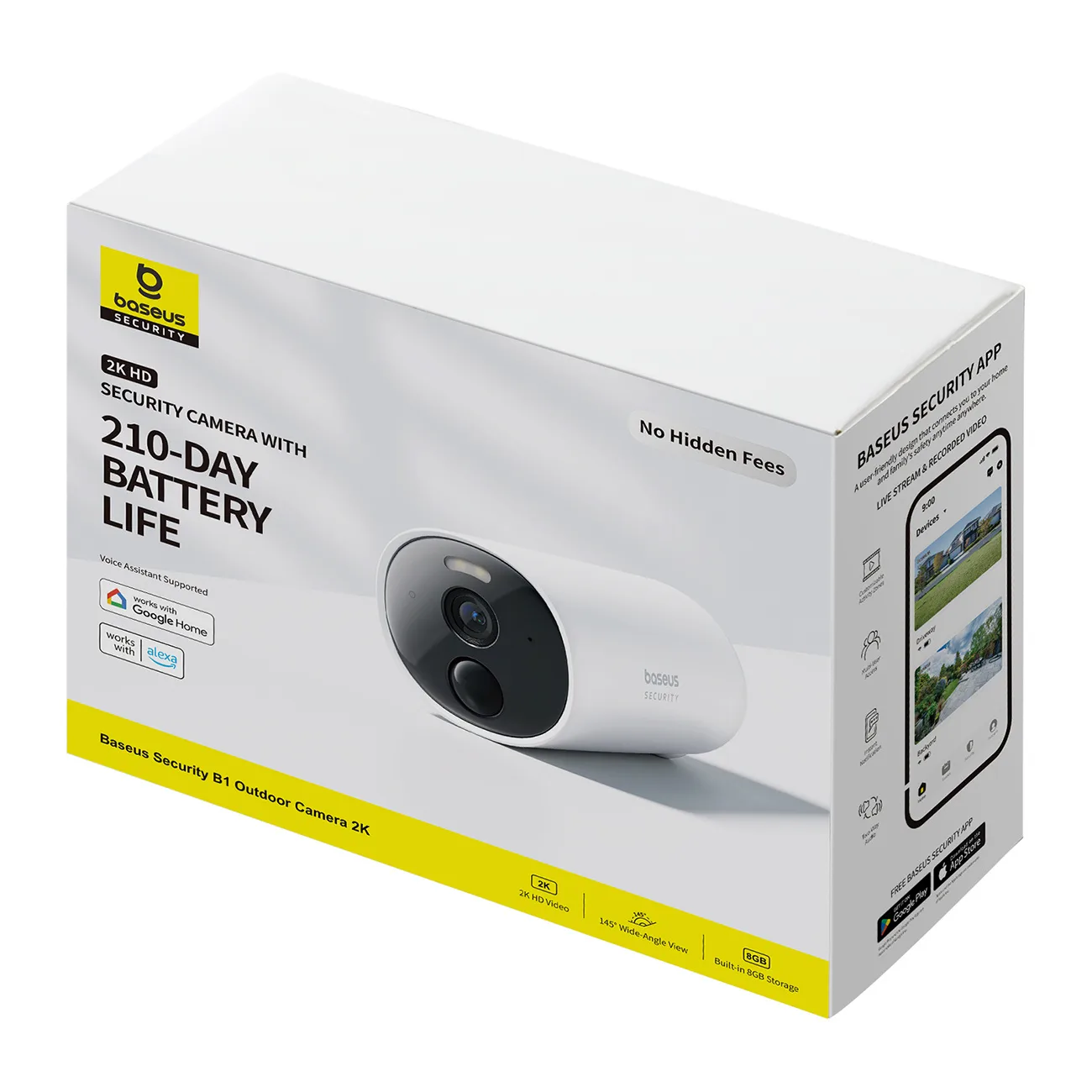 Security B1 kültéri megfigyelő kamera 8 GB Wi-Fi 100 lm 7800 mAh 5