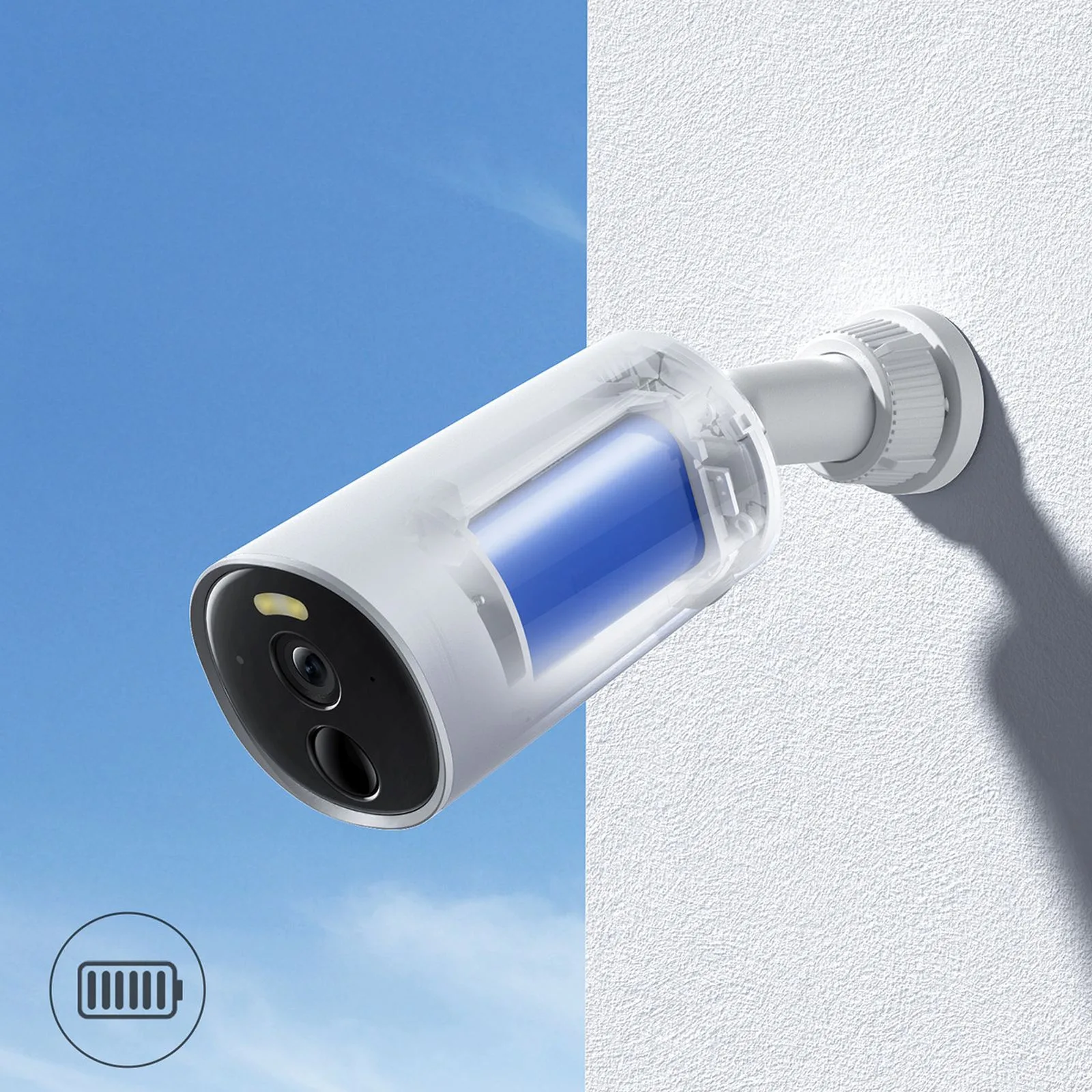 Security B1 kültéri megfigyelő kamera 8 GB Wi-Fi 100 lm 7800 mAh 9