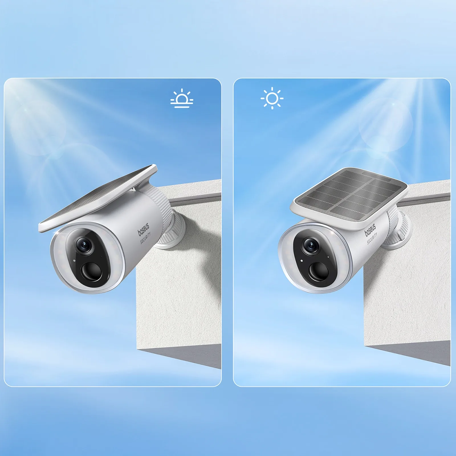 Security S1 Outdoor Solar Camera for 2K Monitoring, 8x, 8 GB, 400 lm – White 4