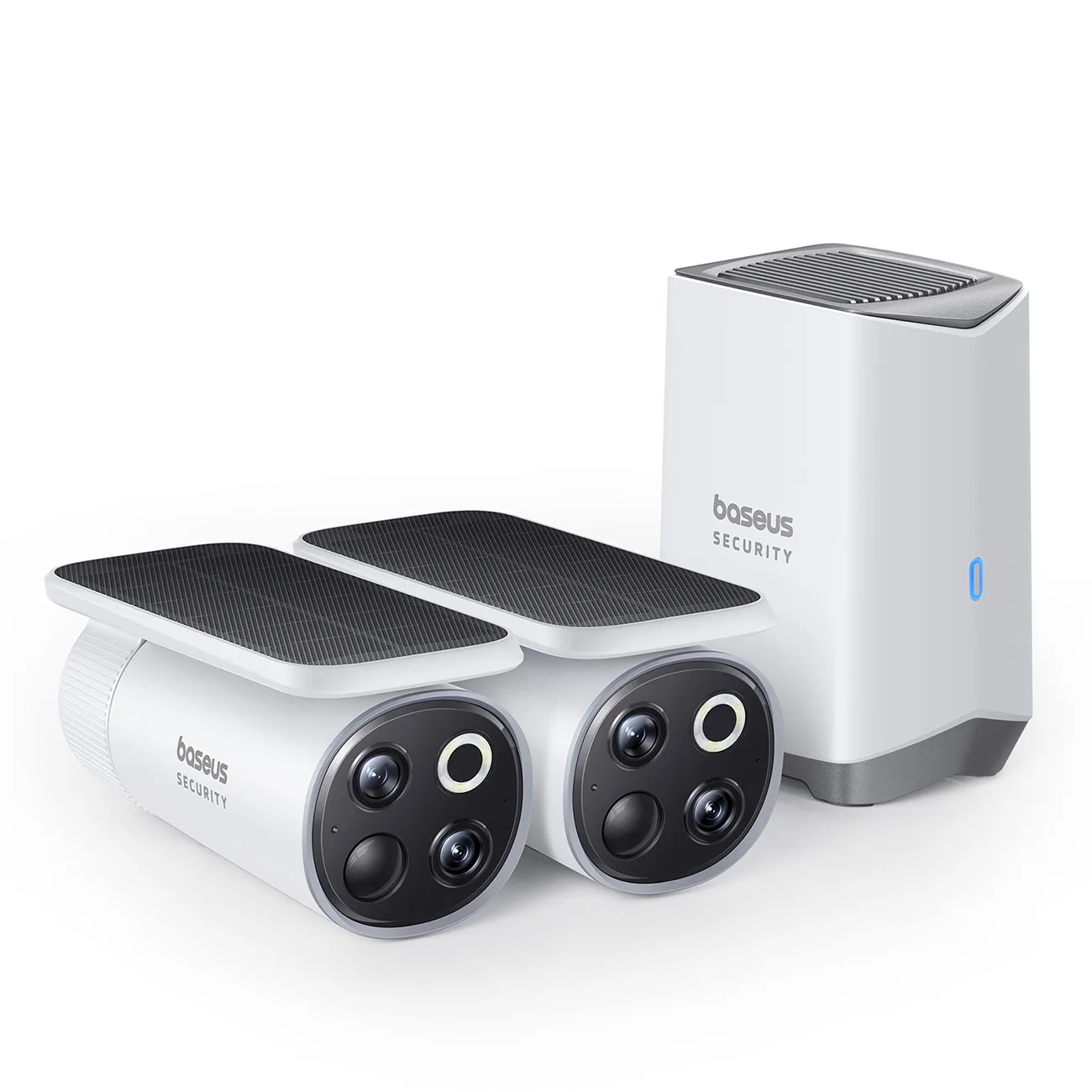 Outdoor Solar Surveillance Kit, 2 3K Cameras, 8x 16GB - White 2