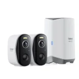 Kültéri megfigyelőkészlet: 2 db 2K kamera, 16 GB, Wi-Fi – fehér 2