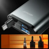 Autonabíjačka 3 v 1 s vysúvacím káblom USB-A na USB-C – tmavošedá 4