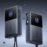 Powerbank 10000mAh 22.5W ze zwijanym kablem USB-C - czarny 8