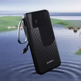 Powerbanka K11 10 000 mAh s integrovanými káblami – čierna 5