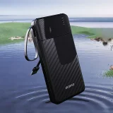 K11 Pro 20000mAh Power Bank s ugrađenim kabelima - crna 3