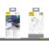 GaN-Netzteil mit 1 m USB-C-Kabel, 65 W – weiß 7