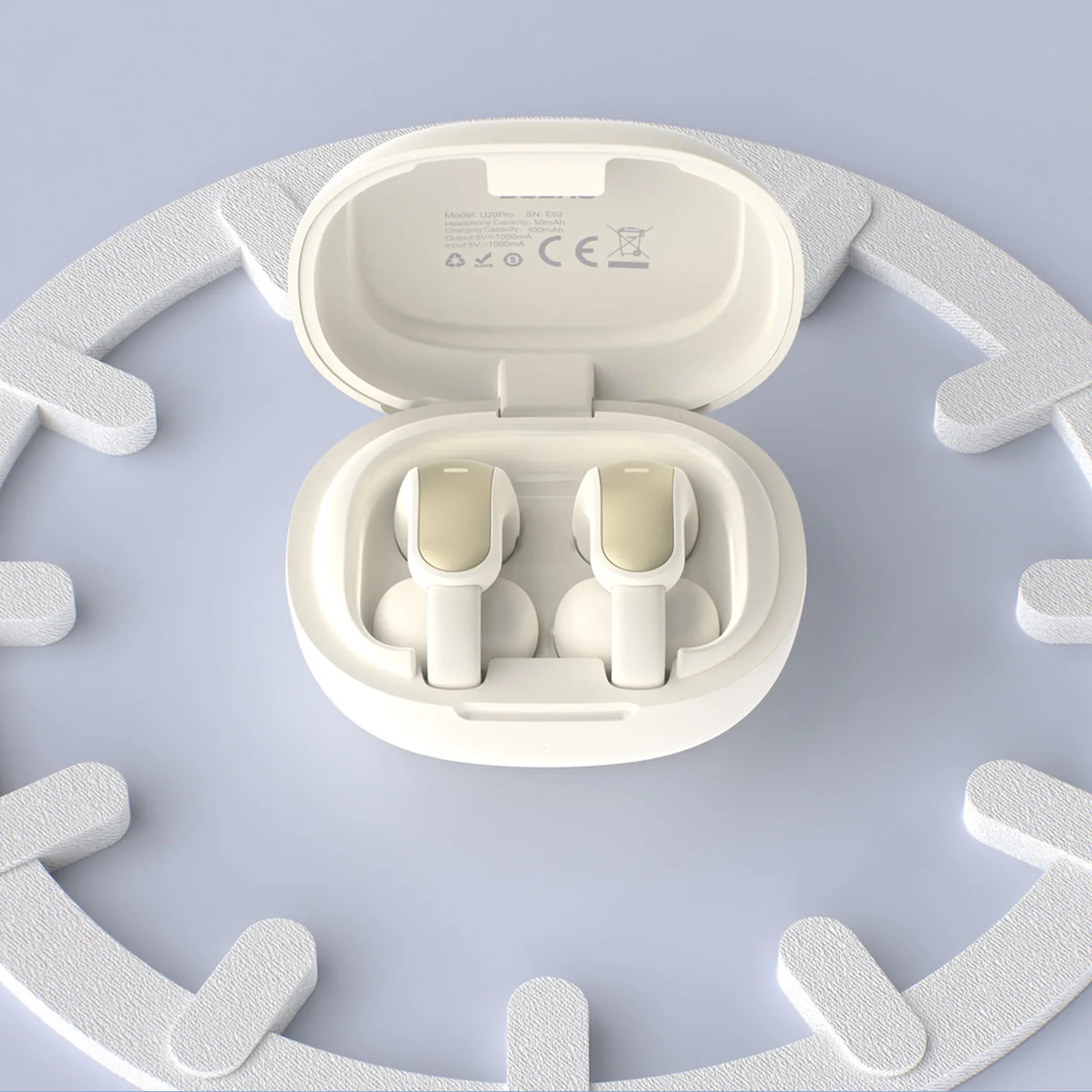 U20 Pro TWS Bluetooth bežične slušalice - bijele 4