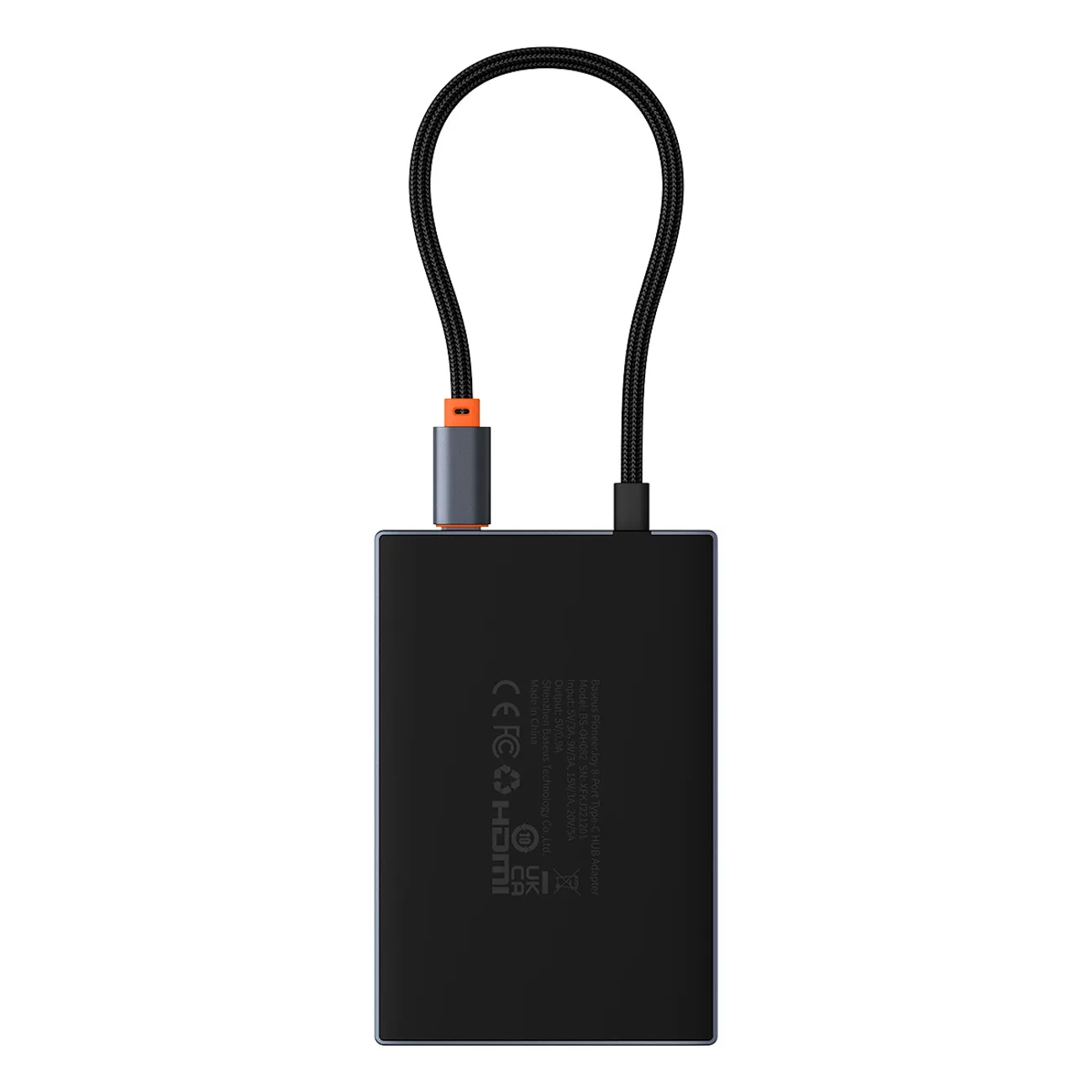 8 az 1-ben HDMI, DisplayPort, VGA, USB-A, USB-C hub adapter – szürke