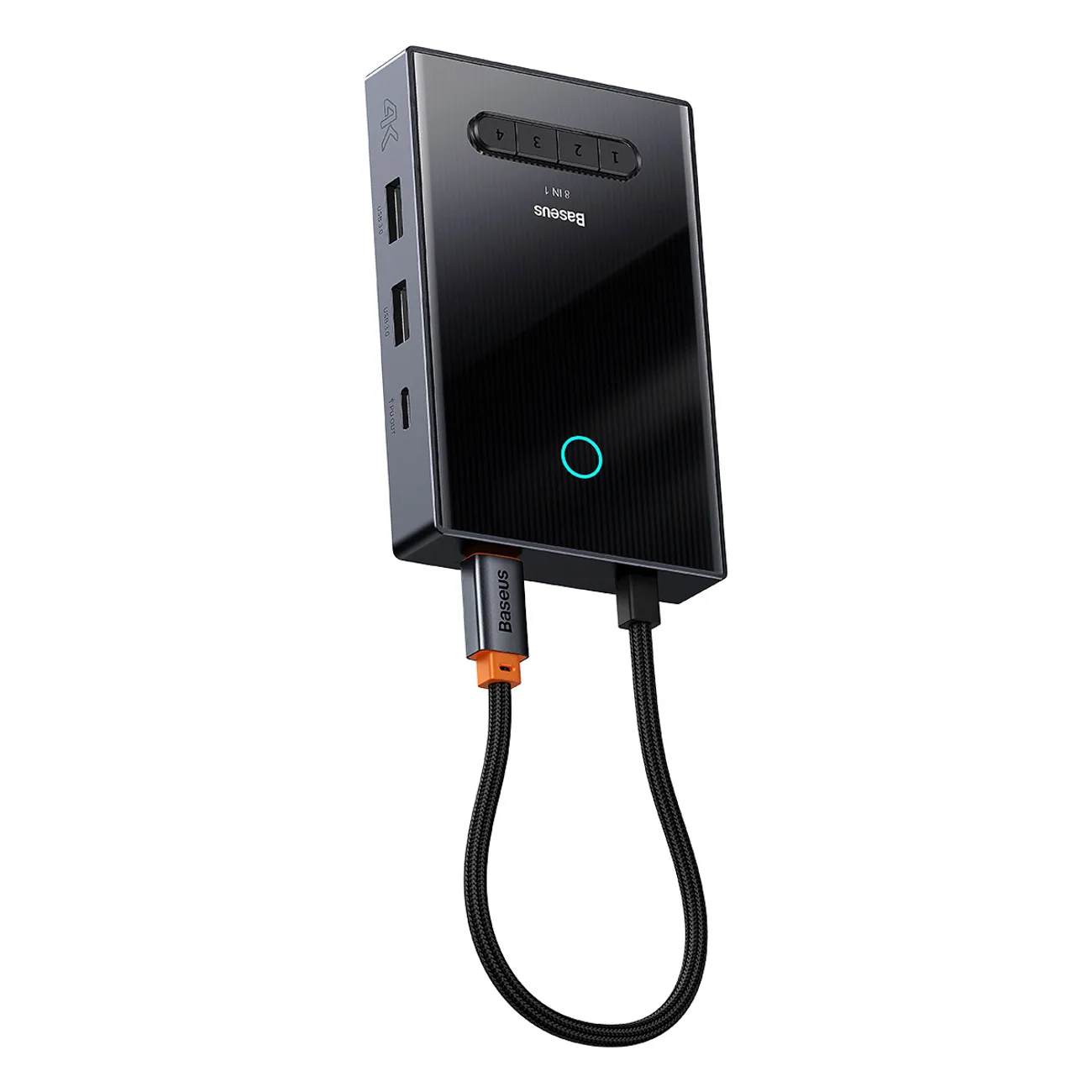 8-u-1 HDMI, DisplayPort, VGA, USB-A, USB-C hub adapter - sivi 3