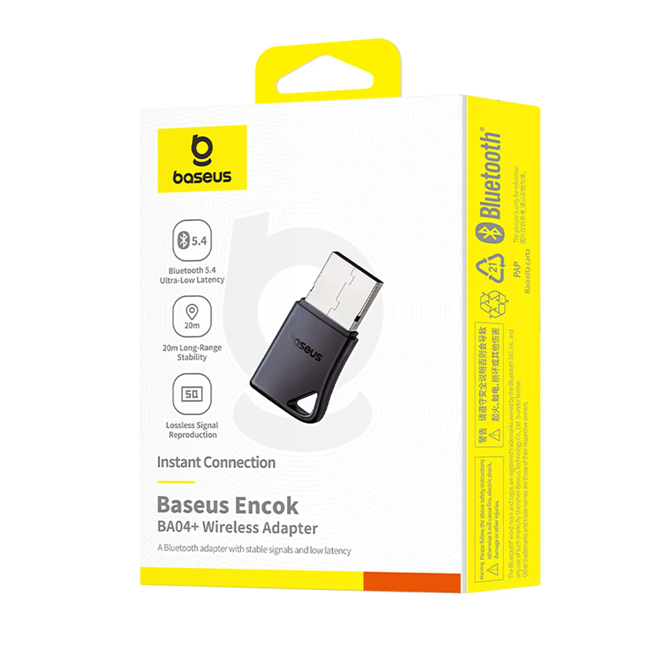 Bluetooth 5.4 adapter for up to 5 devices, 20m 5