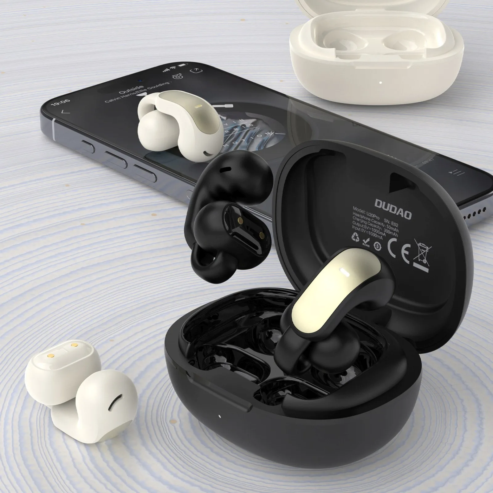 U20 Pro TWS Bluetooth Wireless Headphones - Black 4