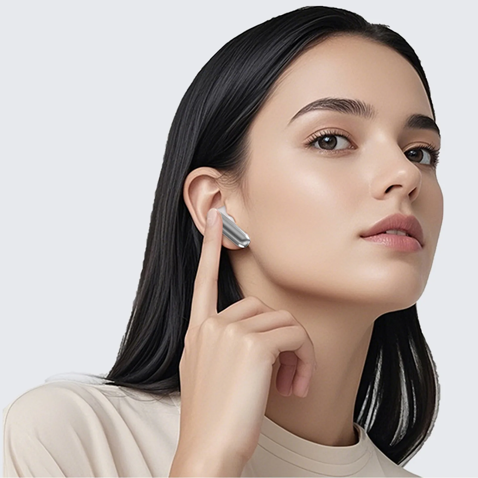 U21 TWS ANC ENC Bluetooth bežične slušalice - Bijele 6