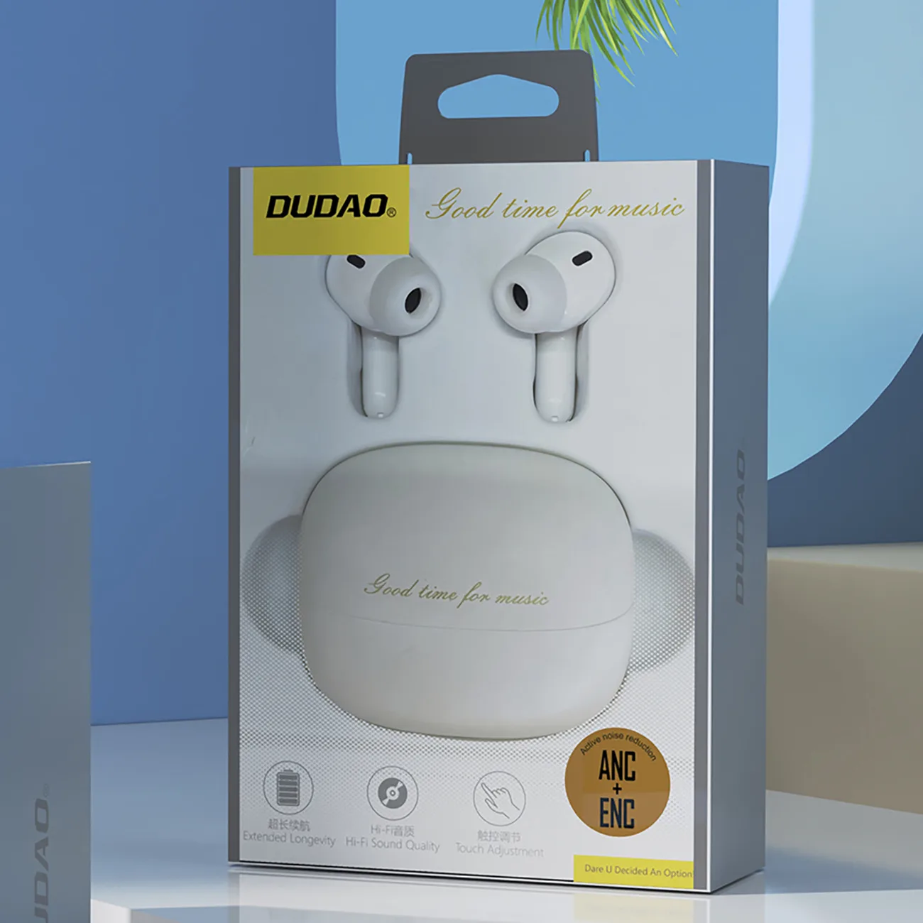 U21 TWS ANC ENC Bluetooth bežične slušalice - Bijele 8