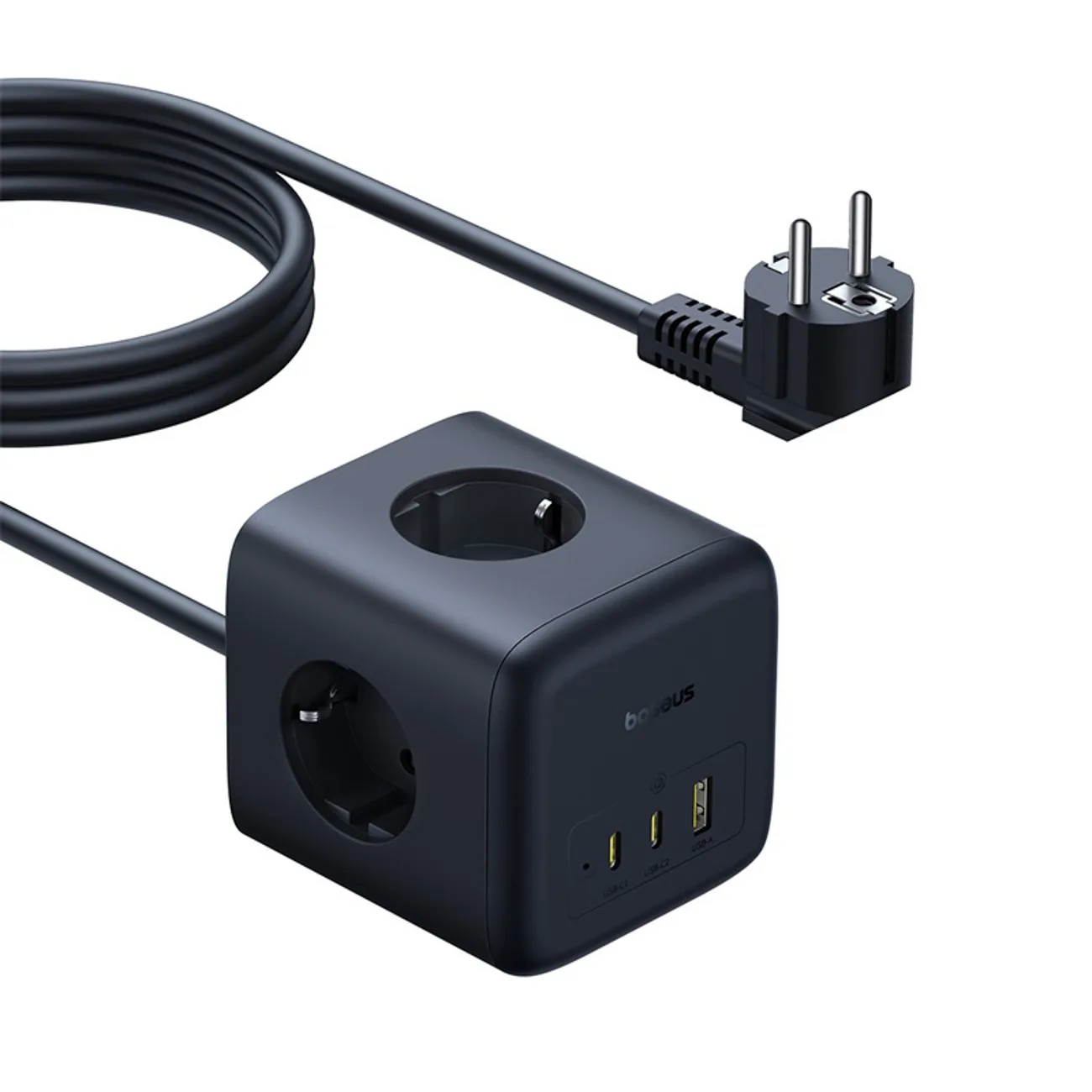 USB-A/USB-C produžni kabel za napajanje s EU utikačem, 67 W, 1,5 m 2