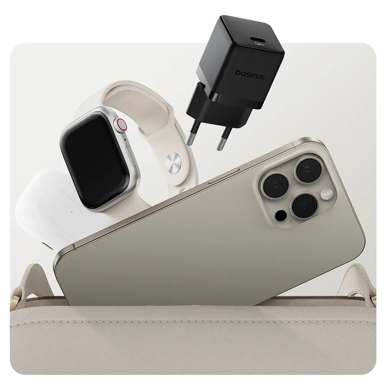 Palm 20W USB-C zidni punjač - Crni 7