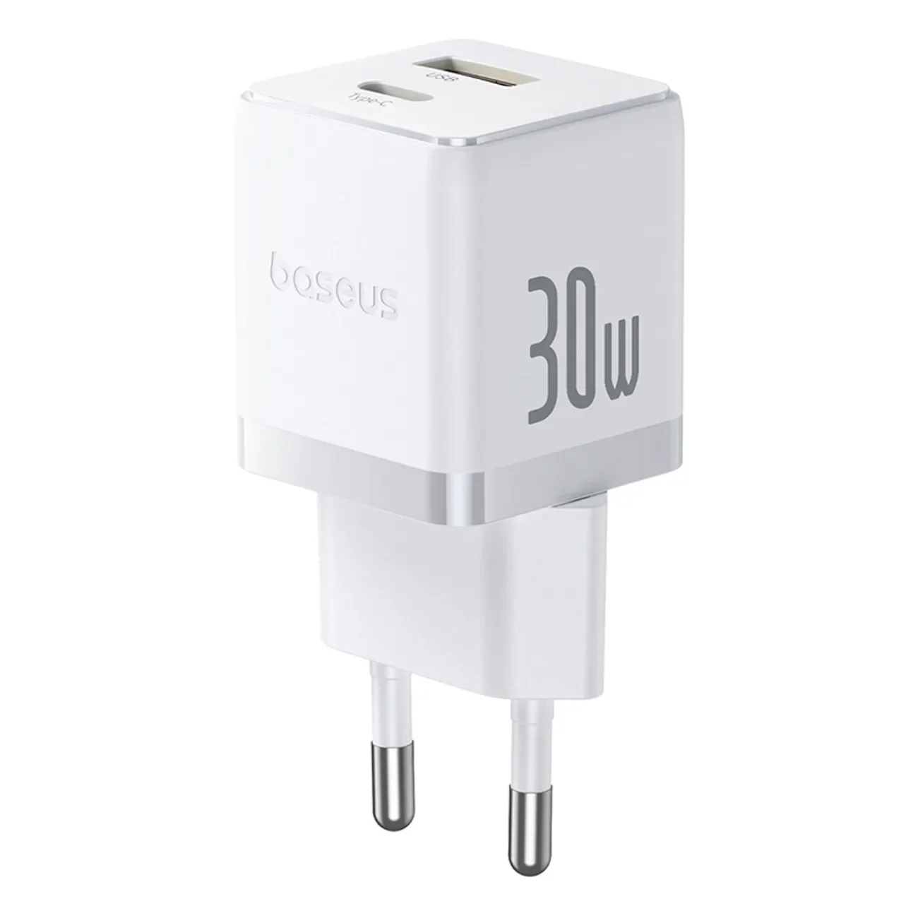 Palm 30-W-USB-C-zu-USB-A-Wandladegerät – Weiß