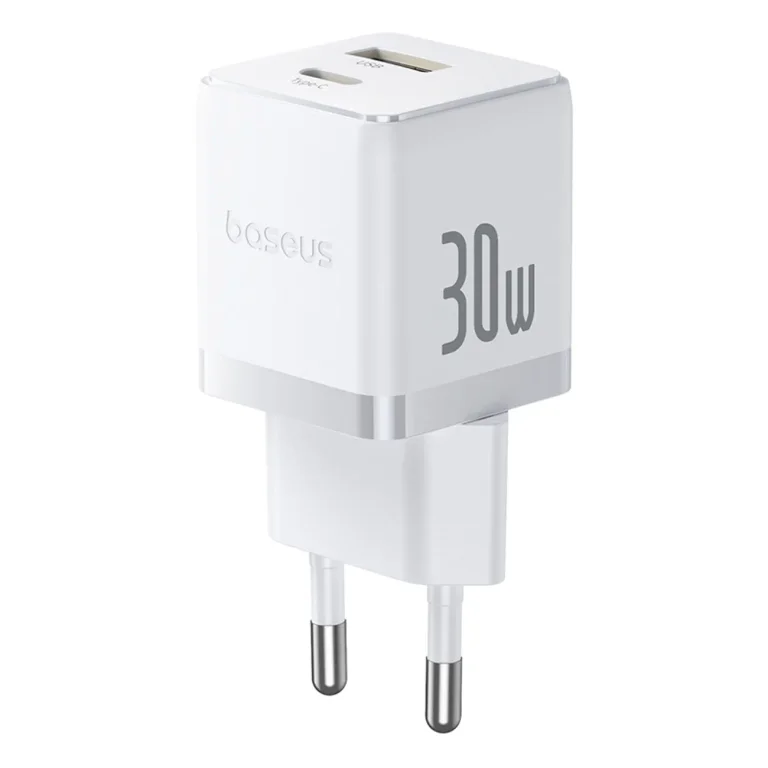 Palm 30 W-os USB-C–USB-A fali töltő – fehér