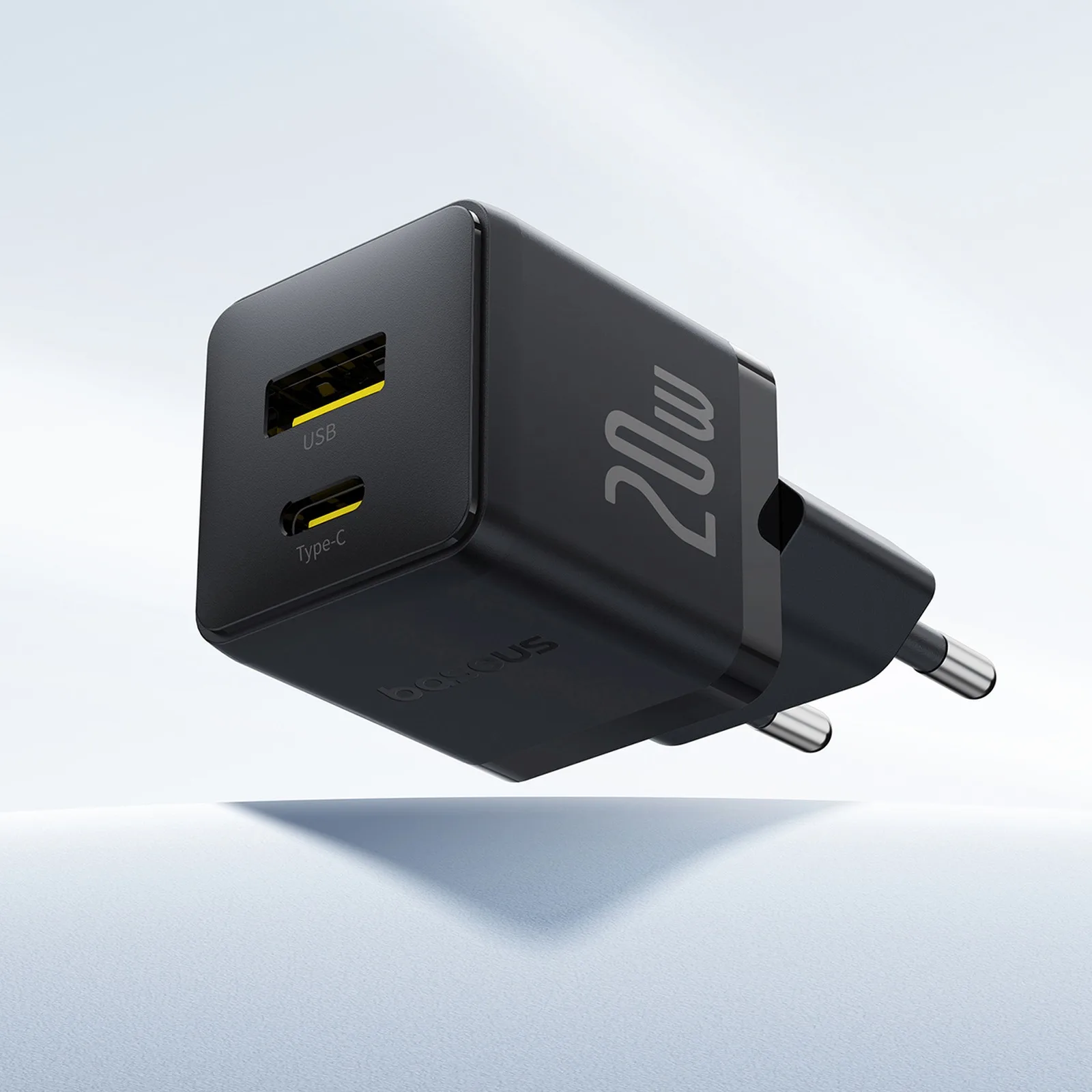 Palm 20W USB-C na USB-A zidni punjač - crni 5