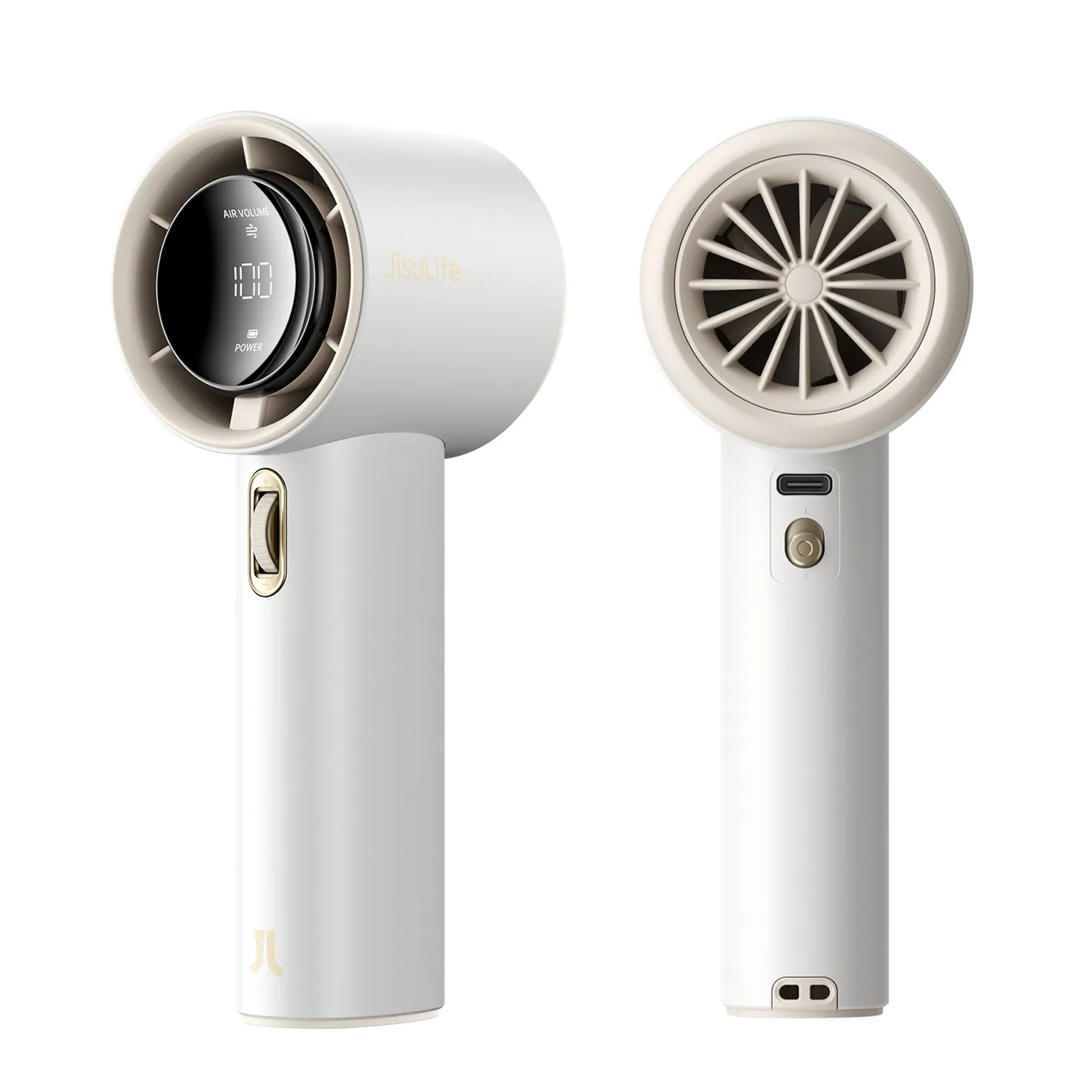 Mini ventilator, suflantă portabilă - 3600 mAh - alb 3