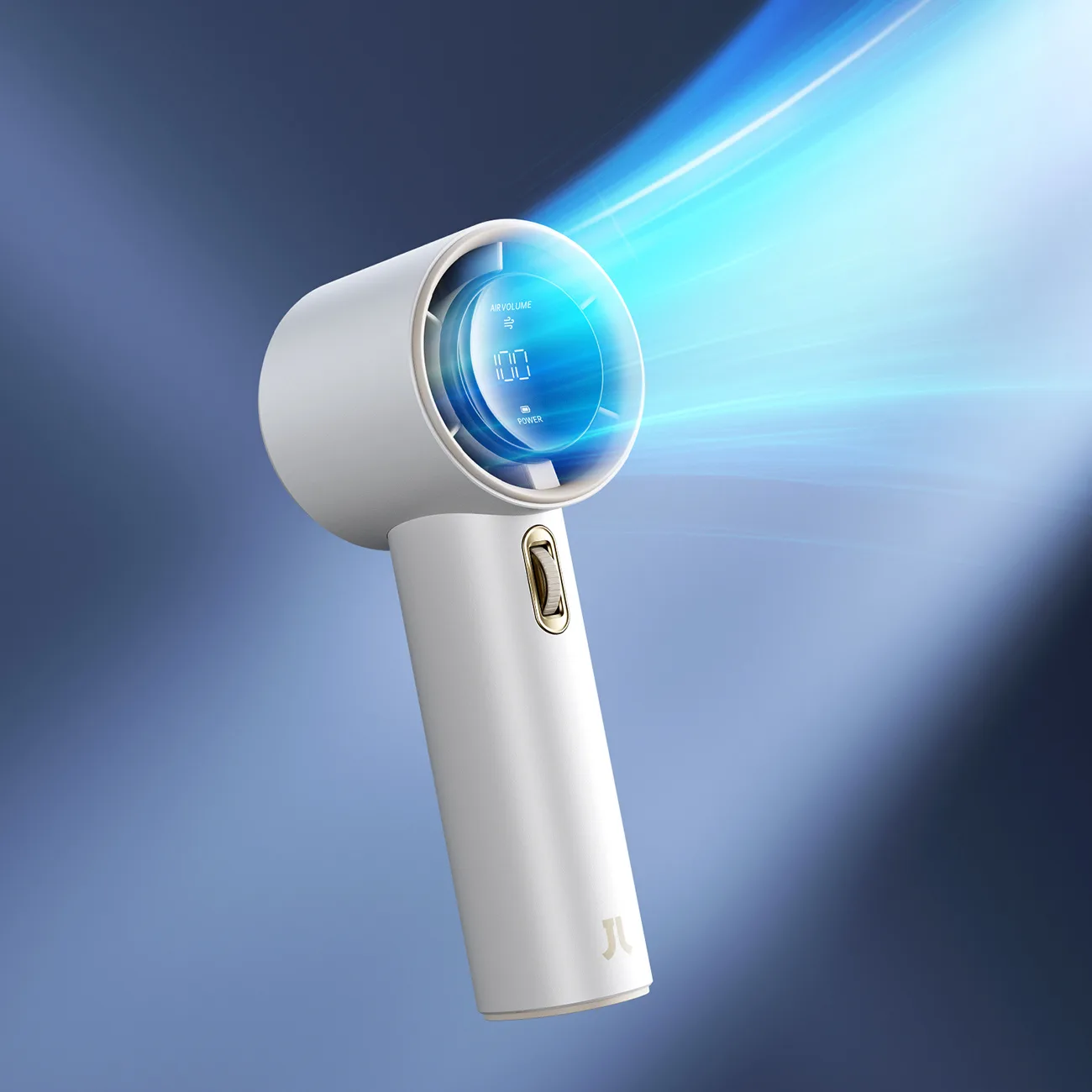 Mini ventilator, suflantă portabilă - 3600 mAh - alb 4