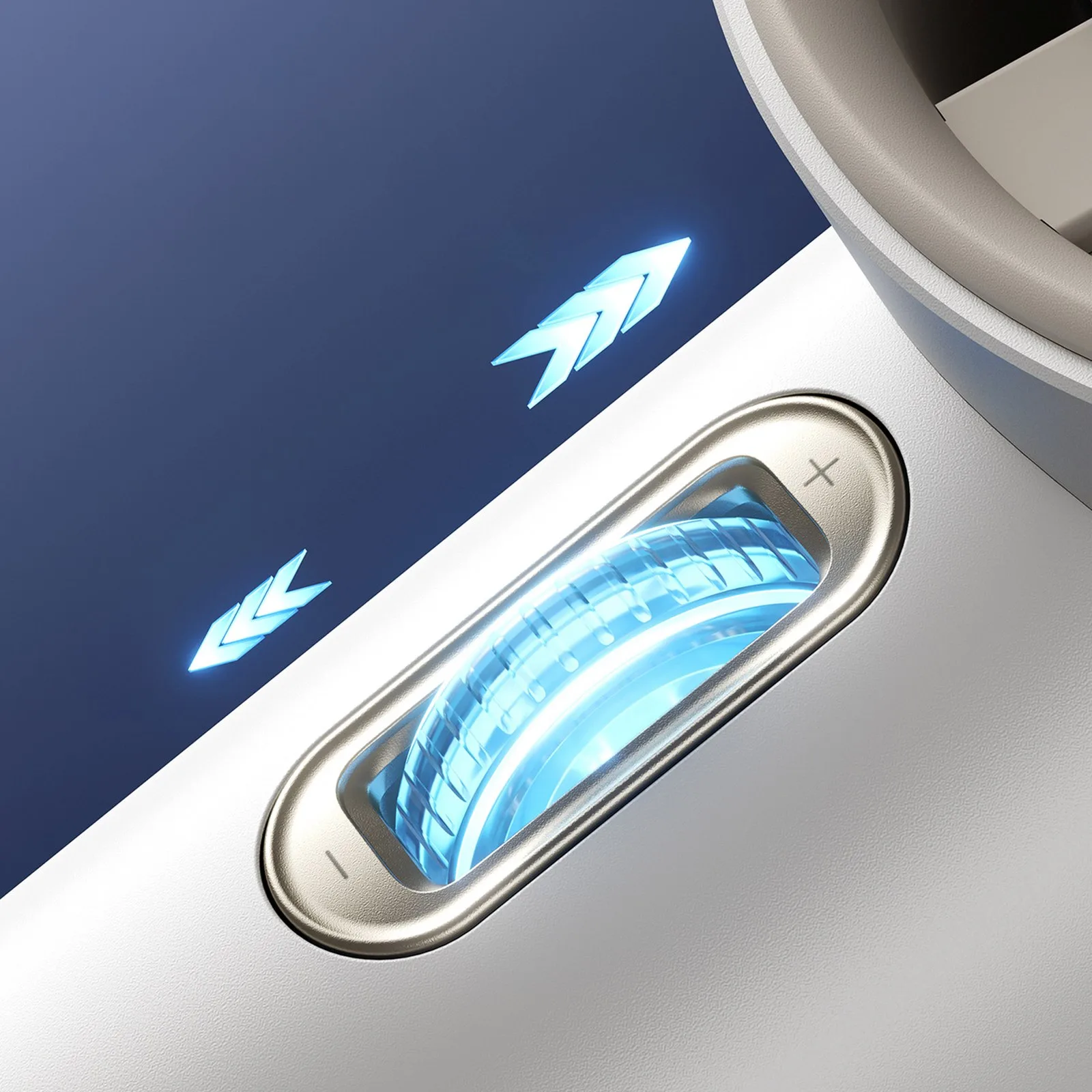 Mini ventilator, suflantă portabilă - 3600 mAh - alb 7