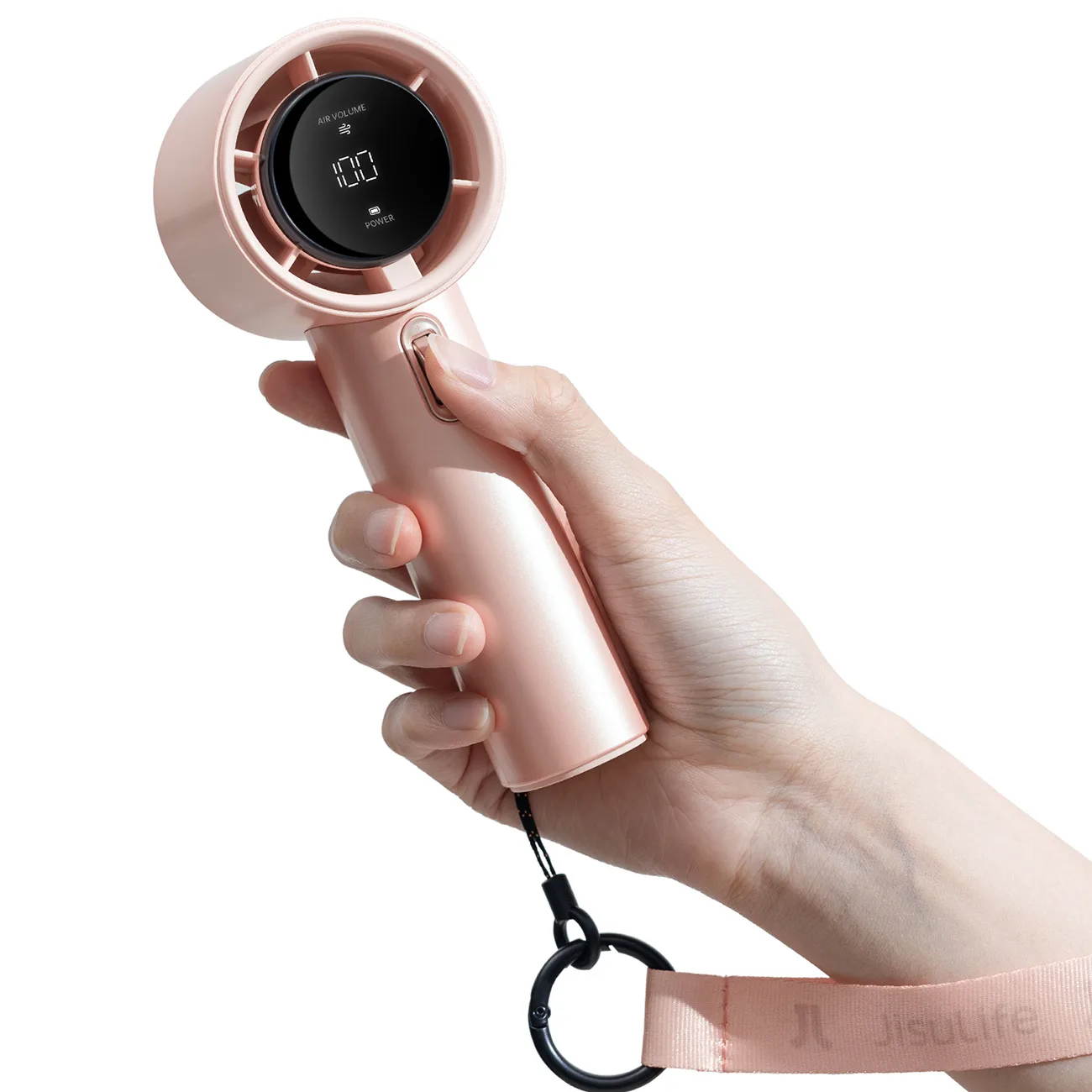 Mini fan, portable blower - 3600mAh - pink 2