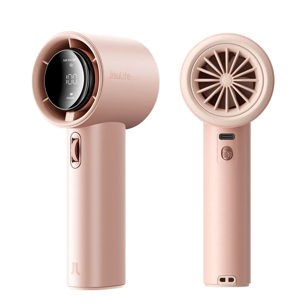 Mini fan, portable blower - 3600mAh - pink 3