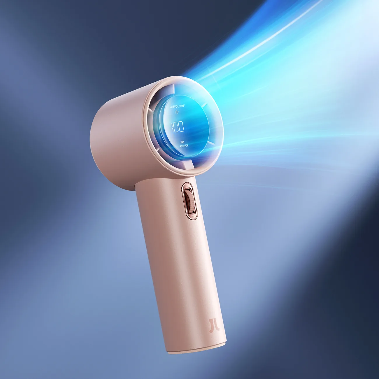Mini fan, portable blower - 3600mAh - pink 4